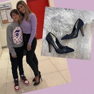 🔥 ALDO Black Lace Pointed Toe Pumps